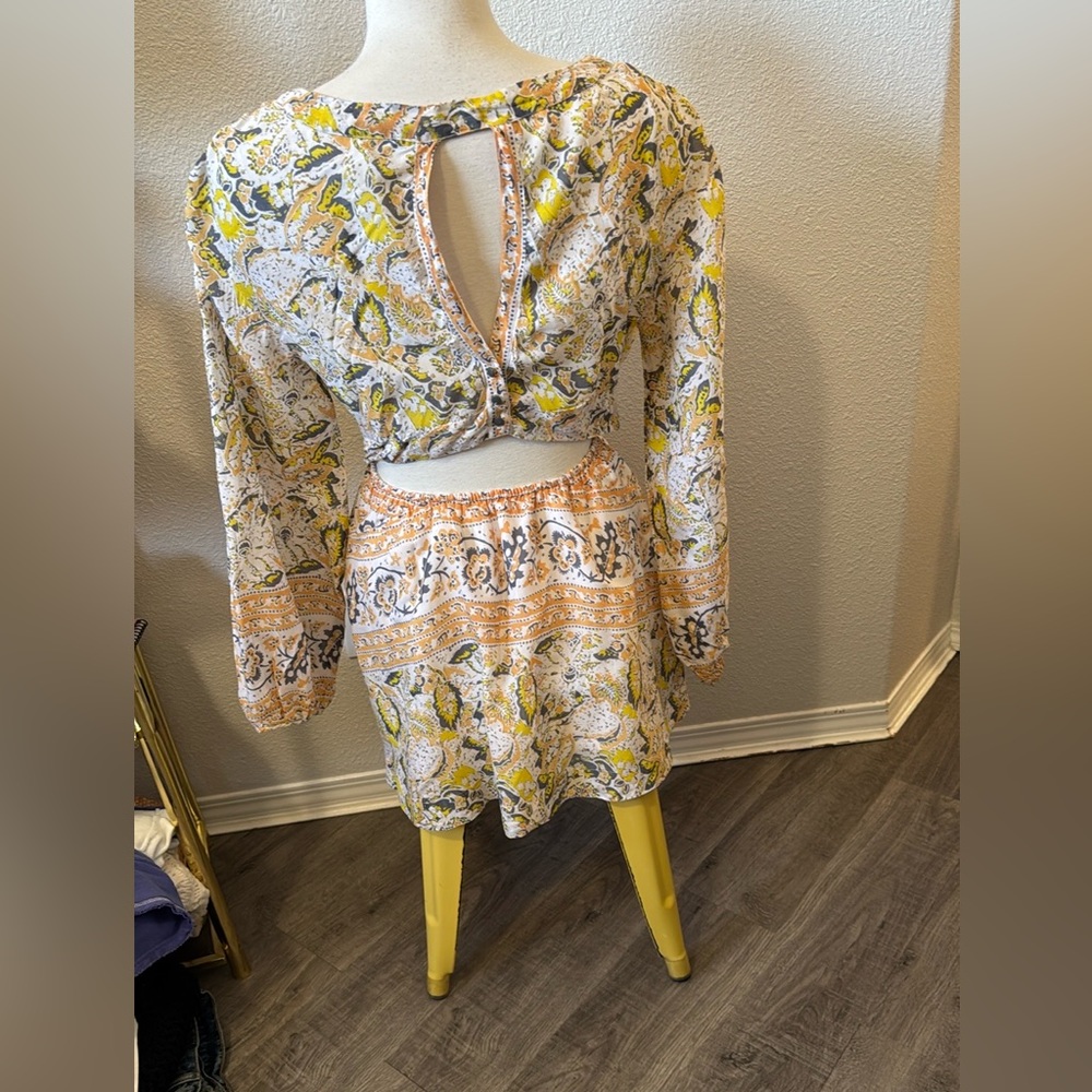 free people SILVER SUN mini dress . - Picture 4 of 7